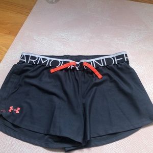 Under armour medium grey workout shorts